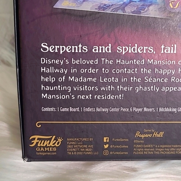 FUNKO DISNEY HAUNTED MANSION MAGIC KINGDOM PARK EDITION COLLECTIBLE BOARD GAME - Picture 9 of 12